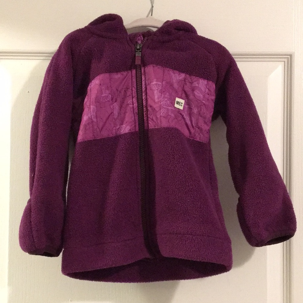24 Month MEC Ursus fleece jacket purple